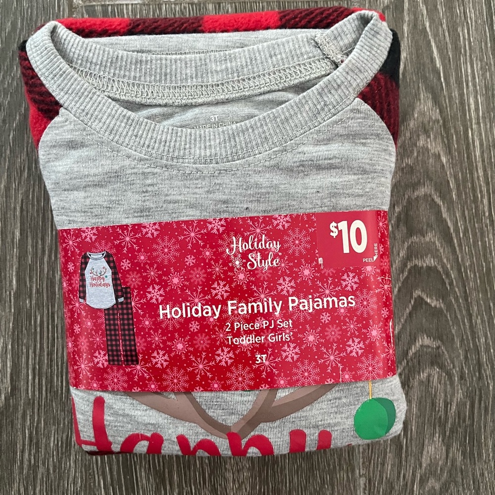 Holiday BOY/GIRL 3t toddler pajama set